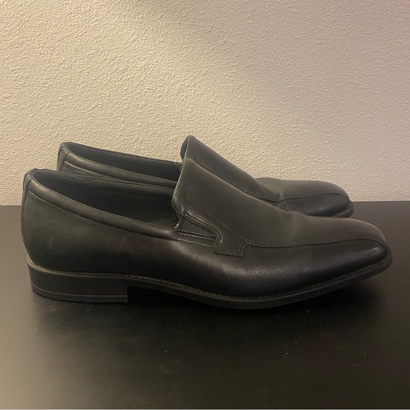 Ecco Sz 43 Men’s Black Leather Dress Shoe - Picture 4 of 11